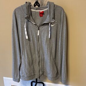 Nike Women's Heather Gray Zip-Up Jacket 3x